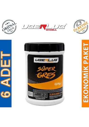 Uberlub Excell Gres Lityum Sabunlu 6 A Beyaz Gres 900 G