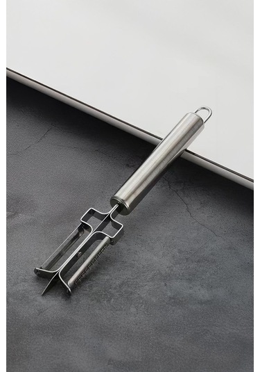 Paslanmaz Çelik 2 Bıçaklı Pratik Meyve Sebze Soyucu Çelik