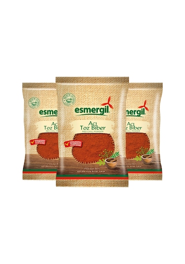 Esmergil Acı Toz Biber 3'lü Paket 3 x 70 Gr