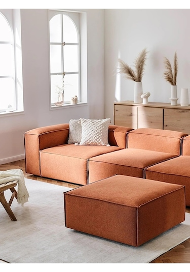 Nex 4 Modül Modüler L Köşe Koltuk Takımı Kiremit