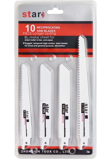 Symbee 10'lu Fantezi Testere Blades Seti - Ahşap, Metal Ve Plastik Kesim İçin İnce Ve Kalın Dişli Uyumlu Testere Bıçakları