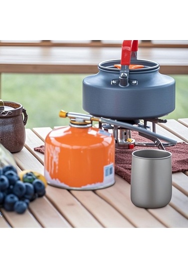 Novahub Tomshoo 120ml Titan Kamp Bardağı - İzolasyonlu Çift Katmanlı, Dayanıklı Ve Renkli Çok Renkli