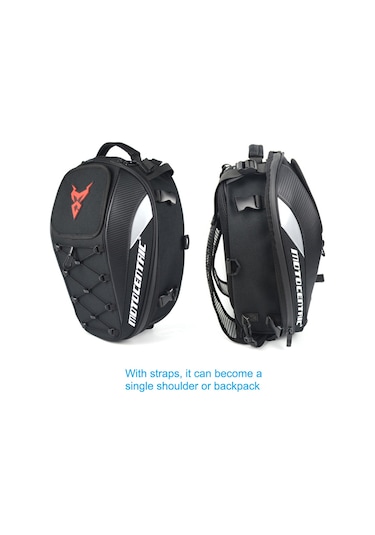 Hallow Motosiklet Kask Çantası 11-MC-0102 Gri Etiket