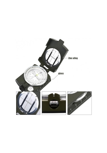 Nikula Çok Fonksiyonlu Profesyonel Askeri Pusula K-4580