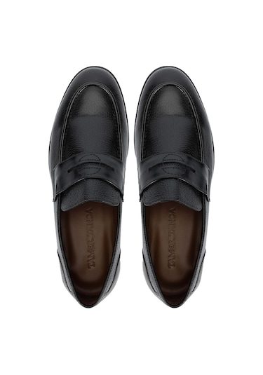 Tamer Tanca Erkek Hakiki Deri Siyah Makosen Ayakkabı 537 3229 Erk Ayk Sk23/24 Sıyah Gyk Siyah