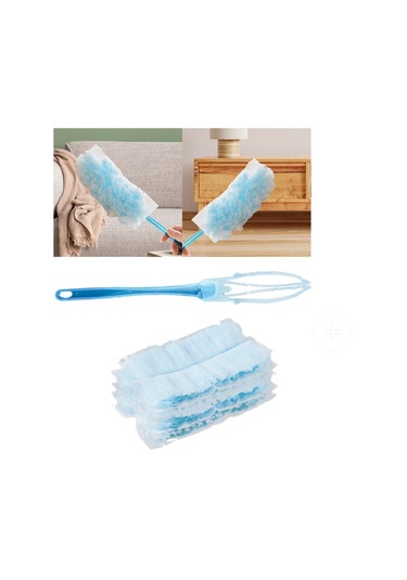 Homyl Duster Yedekler Pratik Elektrostatik Panjur Mobilya Saplı Mavi
