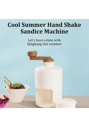 El-krank Buz Tıraş Makinesi-ev Manuel Kar Koni & Süt Sallar İçin