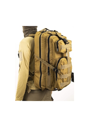 65 Litre Bej Fonksiyonel Outdoor Çanta