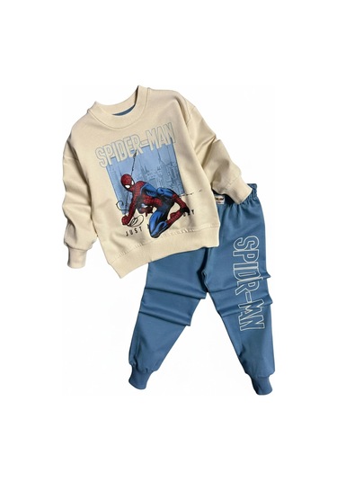 Örümcek Adam Mavi Renk Erkek Çocuk Eşofman Takım Mavi