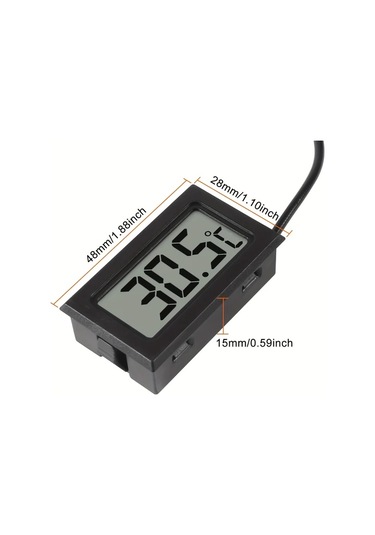 Boatshop1 6 Adet Lcd Ekranlı Mini Dijital Nem Ve Sıcaklık Termometresi Su Isıtıcısı Sera Kutuları İçin Dış Mekan Nem Ölçer Santigrat