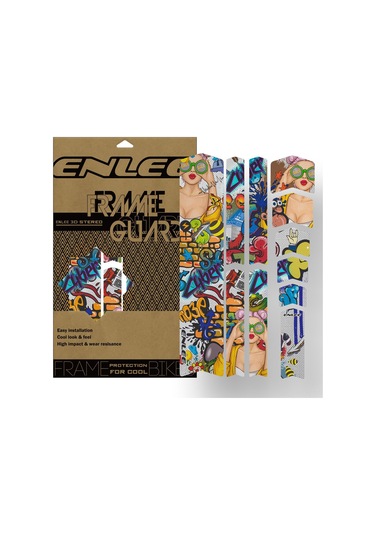 Neevoyu Renkli Güzellik Modeli Bisiklet Çerçeve Koruyucu 500 Mikron Kalın 3d Pvc Folyosu Tüm Bisiklet Modelleri İçin Kırık Ve Çiziklerden Koruma