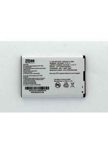 Zte 4G Mobile Hotspot Mf61 Li3715T42P3H654251 Batarya Pil