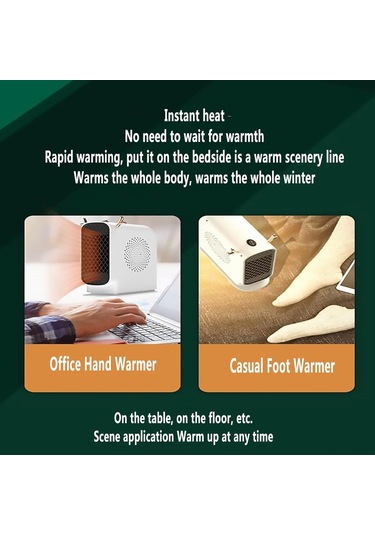 Yunboo Hizli Isinma Ev Isitici - Kucuk Boy, 500w Allyuminyum Tel Isitma, Avrupa Standarti, 110-240v - Beyaz