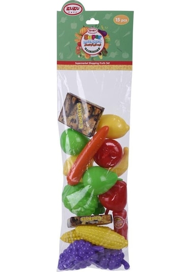 Zuzu Toys Poşetli Alışveriş Sebze Meyve Yemek Oyuncak Seti