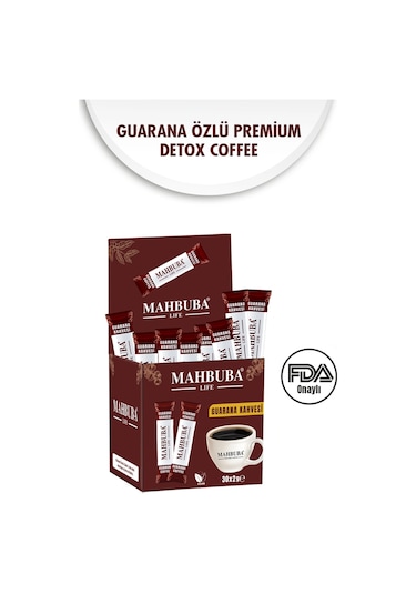 Mahbuba Guarana Özlü Premium Detox Form Diyet Kahve Gün Boyu Enerji 1 Aylık - 30 Kullanım Net 60 Diğer