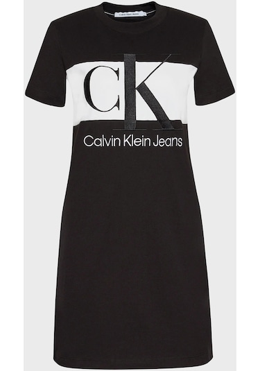 Calvin Klein Bayan Elbise J20j218862 Beh Siyah