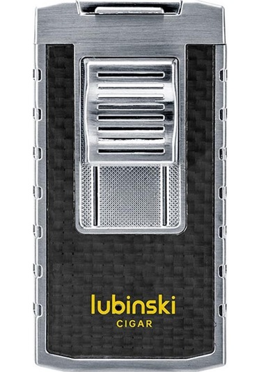 Lubinski Yeni Stil Delicili Çift Torch Puro Çakmağı Silver