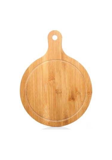Geeroyoo Doğal Bambu Kesme Tahtası - Pizza Ve Meyve Doğrama İçin Çok Amaçlı Pratik Mutfak Aksesuarı Diğer
