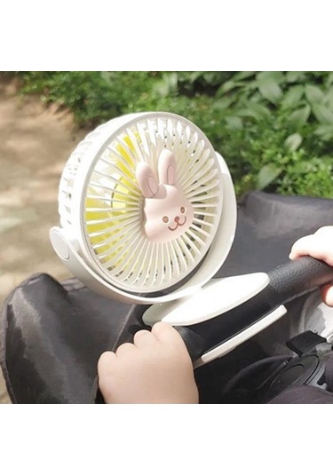 Suntek Clip On Fan Usb Powered Bebek Arabası Fanı Kamp Stil-c