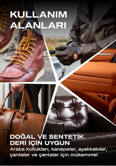 Nasiol Leather Cleaner Araç Ev Ofis Deri Yüzeyler için Premium Köpük Temizleyici Deri Bakımı 250 G