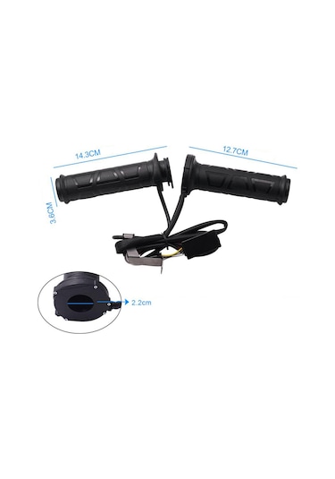 Isıtmalı Elcik 4 Kademeli PWM Kontrollü Motosiklet El Isıtma - Universal Her Motora Uyumlu