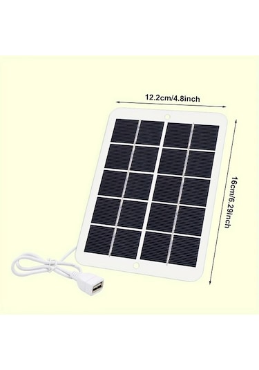 Xuweiwei 1 Adet 3w Monokristal Silikon Güneş Paneli Yenilenebilir Enerji Taşınabilir Şarj Cihazı Telefon Tablet Fan İçin