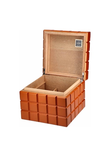Colibri Heritage Cube Turuncu Sedir Humidor Puro Kutusu