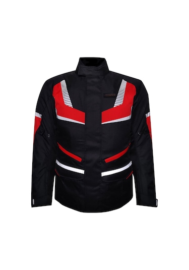 Prosev CE2203 Kışlık Uzun Mont Kırmızı - Siyah