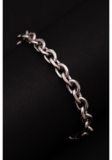 Erkek Çelik Bileklik - 9 Mm Forse Zincir Çelik Bileklik