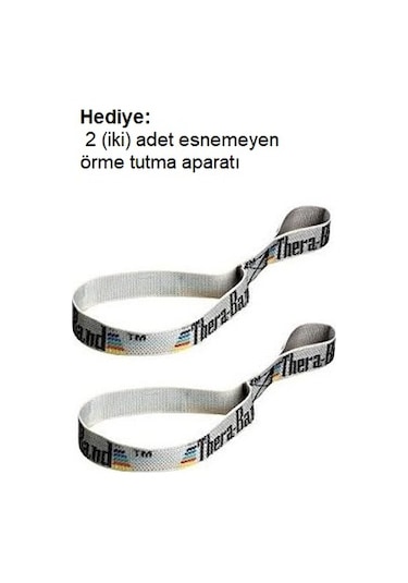 5 x 1.5 Mt Theraband Egzersiz Bandı 2 x Tutma Assist