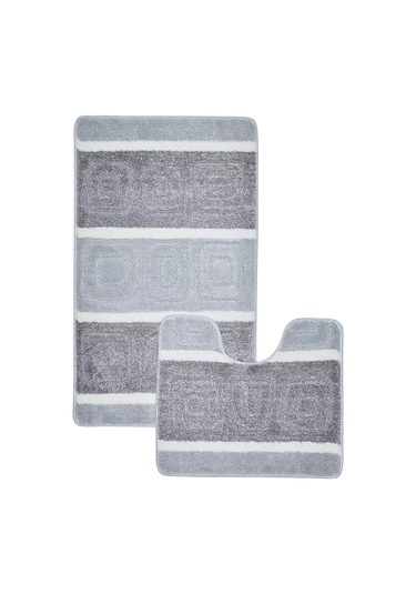 Solın Kaymaz Banyo Ve Tuvalet Paspası 189684320 Gri