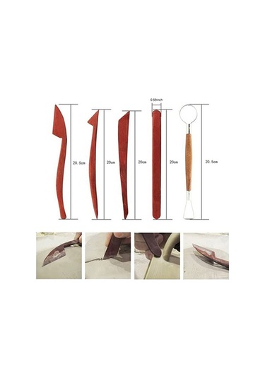 Pazly 23 Parçalı Profesyonel Seramik Kil Seti - Pratik Modelleme Aletleri Kiti