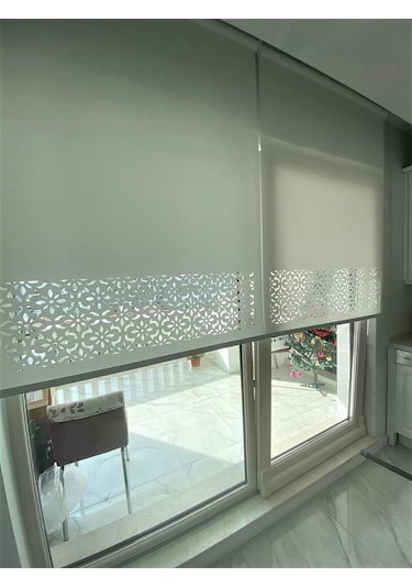 Lazer Kesim Stor Perde - Kalın Mat Model (471164729)