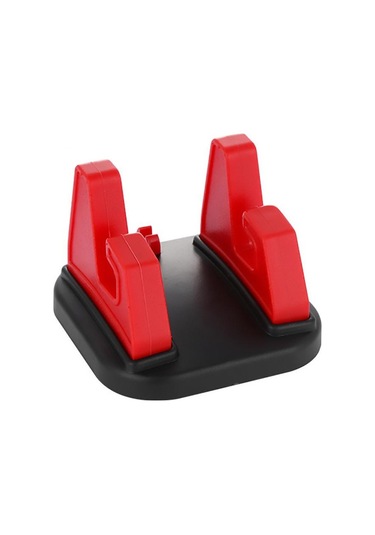 Kırmızı Vaorlo 360 Araç Telefonu Tutucu Yumuşak Silikon Kaymaz Mat Cep Telefonu Montaj Standları Destek Araba Gps Dashboard Braketi