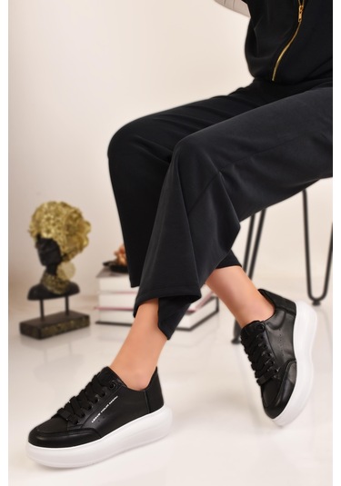 Kadın Günlük Casual Basic Spor Ayakkabı Siyah