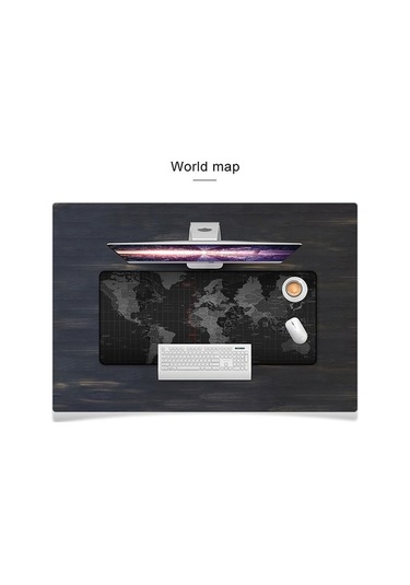 Ebitda Yındıao 800x300mm Dünya Harita Kauçuk Mouse Pad, Ofis-oyun Klavye Mat, Dayanıklı Kaymaz