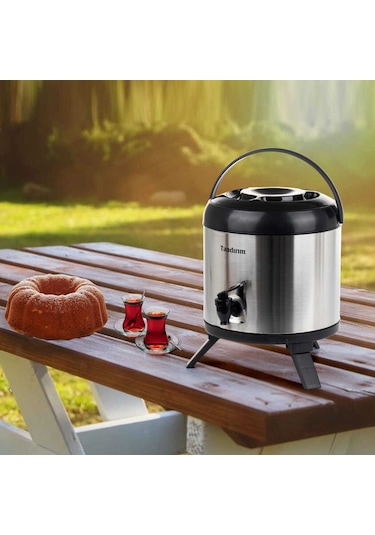Porsima KM-101 Tandırım 6 Litre Çelik Termos Krom