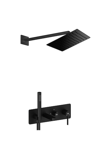 Gpd Kombine Tam Ankastre Duş Seti Gildo Siyah