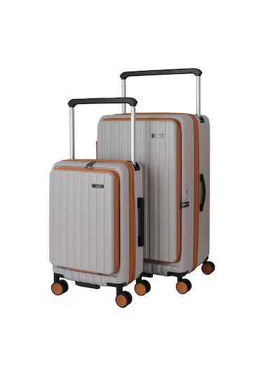 Baggaj V2522 Pc Valiz Sılver Set Beıge/champaıgne