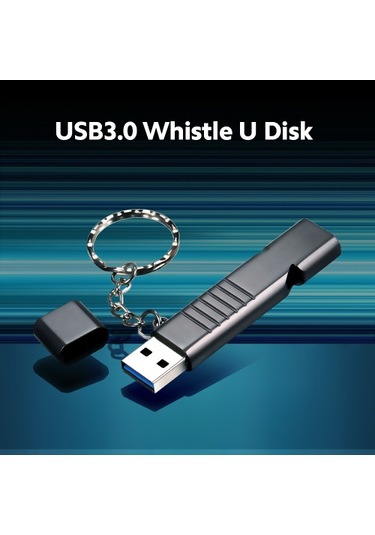 16gb Usb3.0 U Disk Whistle Usb Flash Sürücü 2'si 1 Arada Tasarım Taşınabilir U Disk Çinko Alaşımlı Malzeme Sağlam Ve Dayanıklı Tak Ve Çalıştır