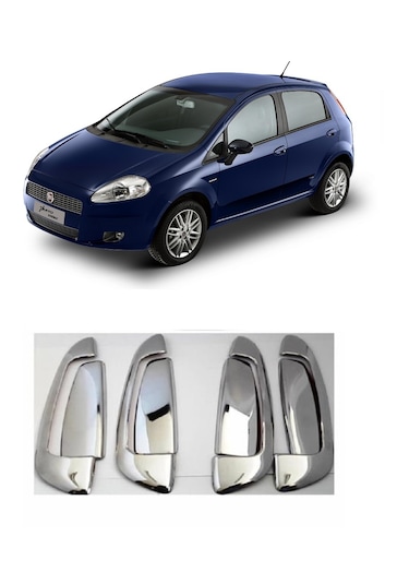 Fiat Punto Krom Kapı Kolu 4 Kapı Paslanmaz Çelik 2006 Sonrası Uyumlu