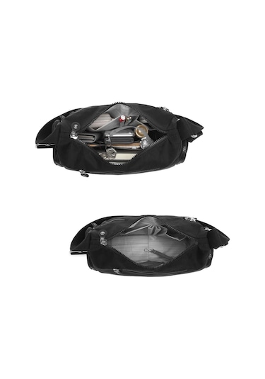 Krinkıl Kumaş Kadın Postacı Çantası Smart Bags 1115 Siyah