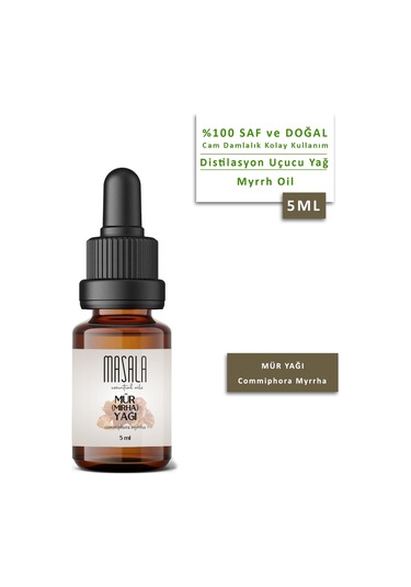 Masala Mür Yağı 5 ML Mirha (Myrrh Essential Oil)