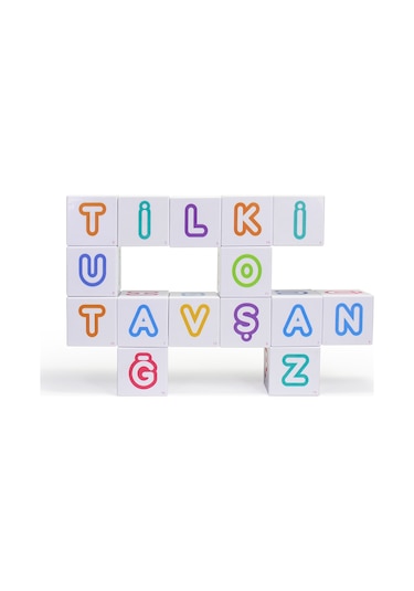 Küpss Manyetik Puzzle Harfler 16 Küp