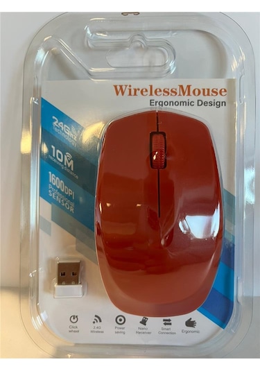 Elba G-229 Kırmızı 2.4ghz Kablosuz Mouse 001