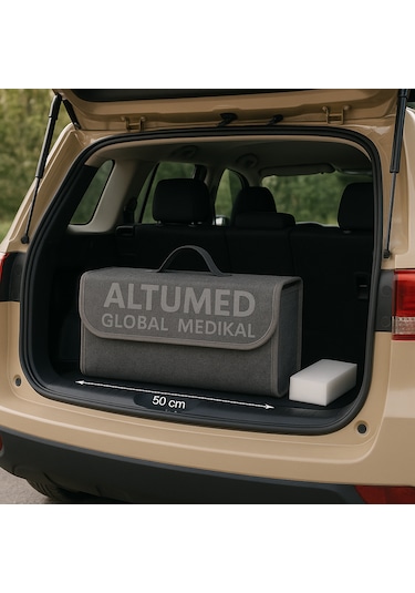 Sihirli Sünger Hediyeli Araç Bagaj Düzenleyici Çanta Organizer Araba Çantası Oto 25 50cm