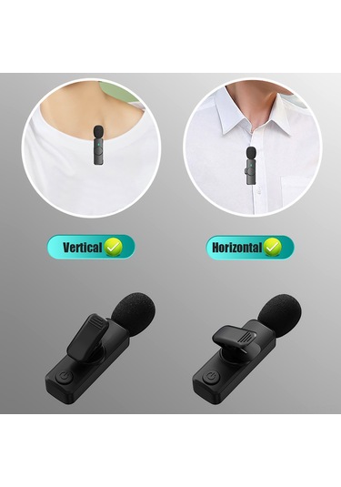 Moveevo 2.4g Kablosuz Kolluk Mikrofonu - Gürültü Azaltma, 360 Tüm Yönlü, Ios Uyumlu, Şarj Edilebilir - Canlı Yayın Ve Ses Kaydı İçin