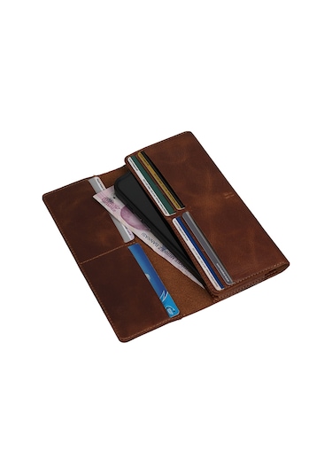 Nihcase Huawei Mate 50 Pro Kılıf 10 Kart Gözlü Hakiki Deri Cüzdan Kılıf