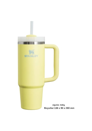 Stanley Quencher H2.o Flowstate Tumbler Pipetli Termos 0.8l Pipetli Matara Sarı