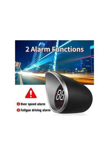 Pazly Araç Baş Üstü Dijital Hız Göstergesi Sürüş Göstergesi - Siyah
